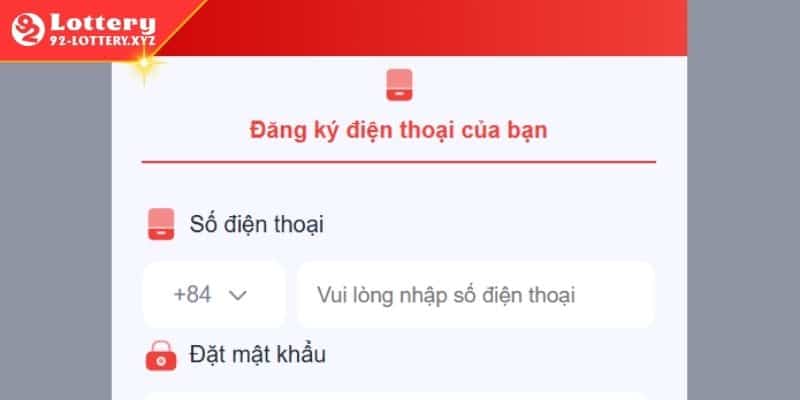 Chi tiết về cách nhấn đăng ký 92Lottery